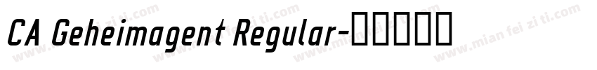 CA Geheimagent Regular字体转换